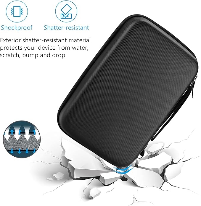 Packease ProCase Hard Travel Electronic Organizer Case for MacBook Power Adapter