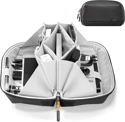 Packease Electronics Organizer Travel Case - Waterproof Tech Pouch