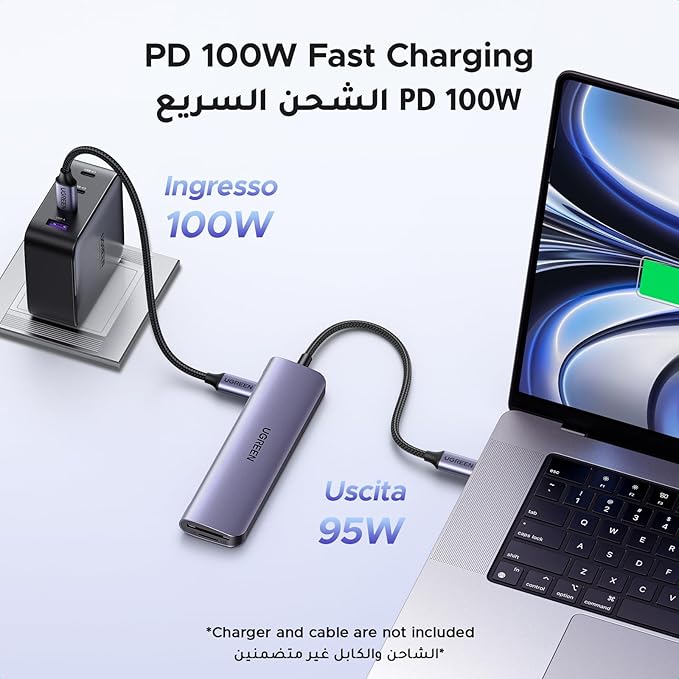 UGREEN Revodok 1071 USB C Hub 7-in-1 with 5Gbps 3.0 Data Ports