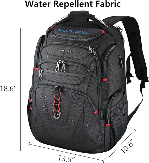 Packease Travel Laptop Backpack Heavy Duty Computer Backpack with Hard Shell Saferoom RFID