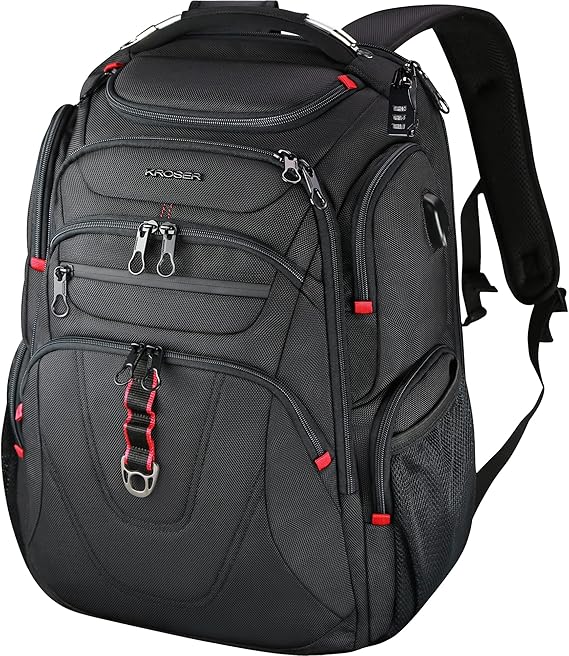 Packease Travel Laptop Backpack Heavy Duty Computer Backpack with Hard Shell Saferoom RFID