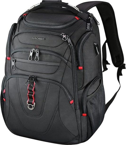Packease Travel Laptop Backpack Heavy Duty Computer Backpack with Hard Shell Saferoom RFID