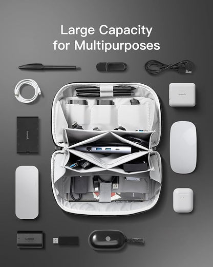 Packease Electronics Organizer Travel Case - Waterproof Tech Pouch